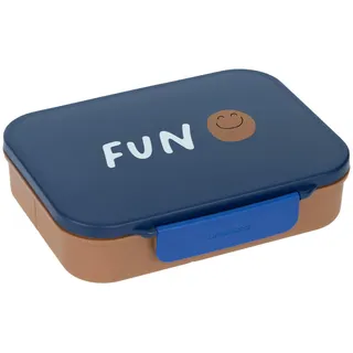 Lässig Brotdose Kinder - Bento Lunchbox Little Gang Smile navy