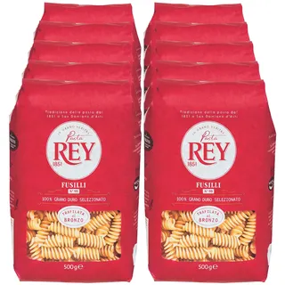 Pasta Rey Bronzepasta Fusilli 500 g, 10er Pack