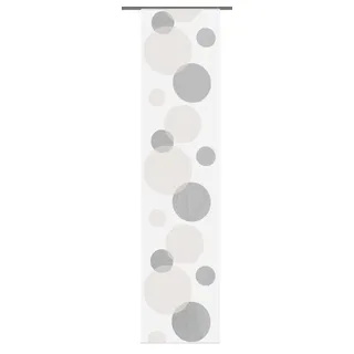 HOME WOHNIDEEN Tira Schiebegardine Klettschiene 60 x 245 cm stein