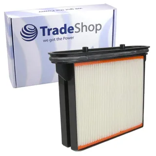Trade-Shop Staubsaugerfilter kompatibel mit Metabo ASR 35 H ACP, ASR 35 M ACP, ASR 35 L ACP Staubsauger HEPA-Faltenfilter-Nassfilter