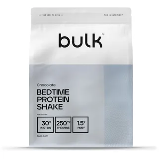 Bulk Bedtime Protein Shake, mizellares Kaseinproteinpulver, Schokolade, 500 g, Verpackung kann variieren