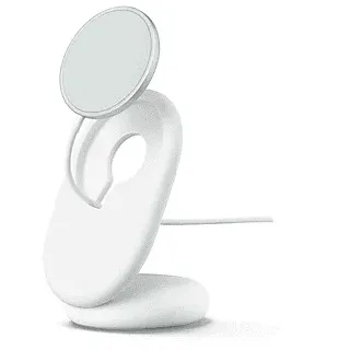 Google Pixelsnap-Ladegerät mit Standhalterung, Bundle Google, Ladegerät: Fog, Stand: Snow
