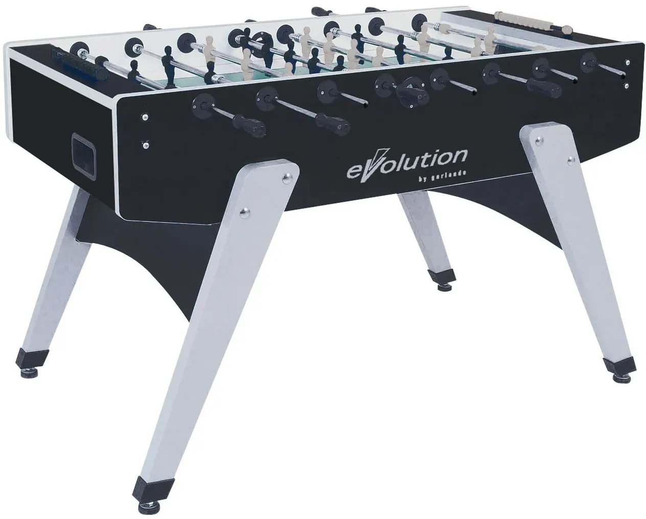 Garlando Tischfußball Kickertisch "G-2000 Evolution",schwarz / silber,