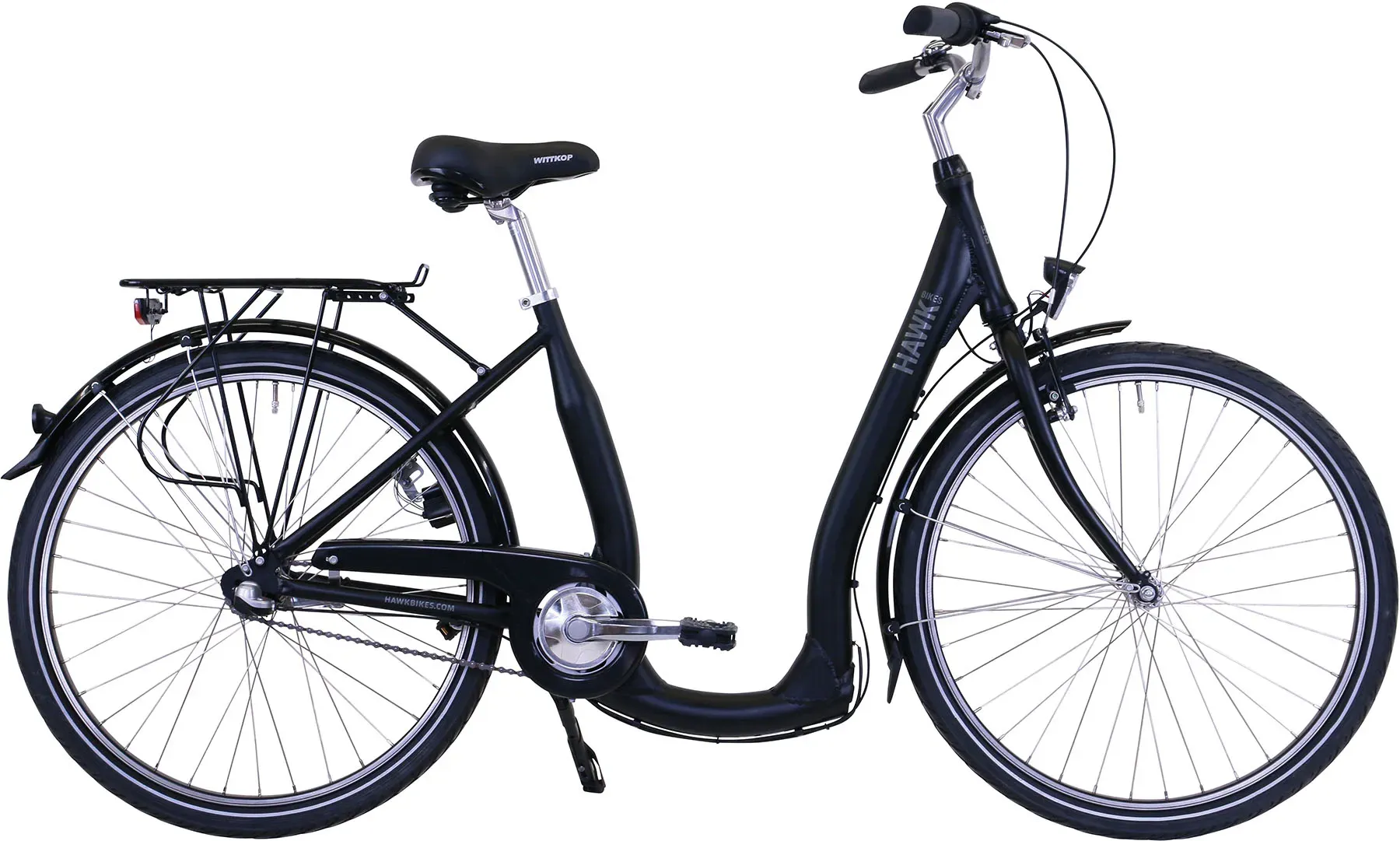 Hawk City Comfort Premium Cityrad Damen 28 Zoll 48 cm Deep Wave - Anthrazit