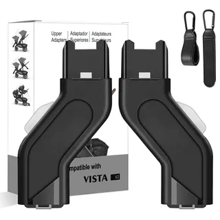 Henkgo Oberer Adapter, kompatibel mit UPPAbaby Vista und Vista V2 und Vista V3 Kinderwagen/Stubenwagen, Kleinkindersitz, Aria, Mesa V2 oder Mesa Max für Kleinkinder (Autositz-Zubehör, 1 Set + 2