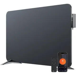 bringer-germany Metall Infrarotheizung mit Smart Thermostat - Schwarz