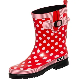 Damen Regenstiefel Dorin-K rot/bunt-kombi Gr. 38