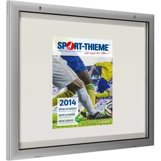 Flachschaukasten Querformat 800x540x43 mm Weiß Schulsport Unisex Weiss ultraweiß sans taille