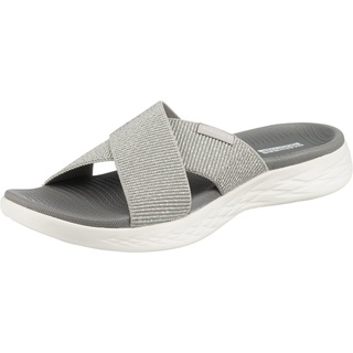Damen ON-The-GO 600 Glistening Sandale, Silver Textile, 41 EU