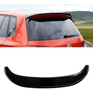 GJNB666 Heckspoiler Flügel für Golf Sportsvan SV 2016-2020, ABS Material, Schwarz, Lackiert, Selbstklebend