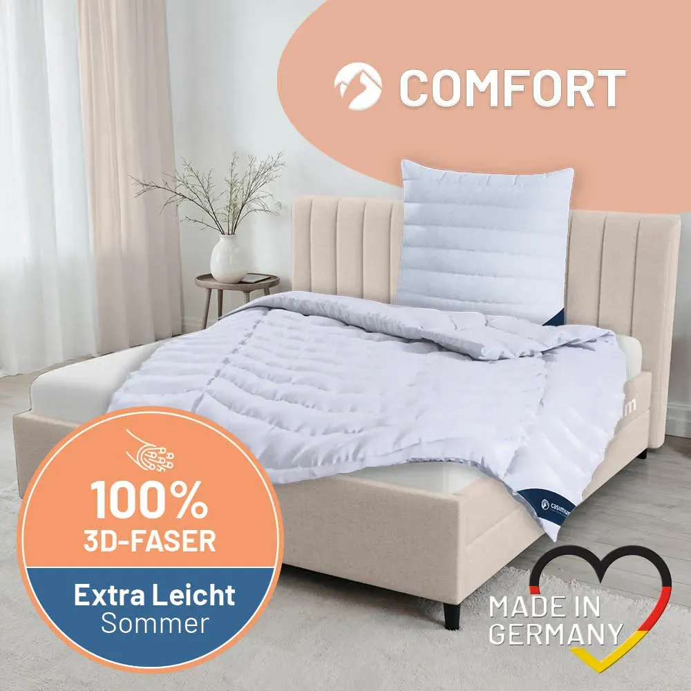 Faserdecke »COMFORT« – 100% Polyester mit luftiger 3D-Hohlfaser für erholsame Nächte, Größe: 155x220