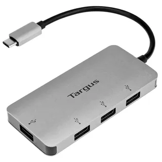 Targus USB-C 4 PORT Hub - hub - ports USB-Hubs - 4 - silber