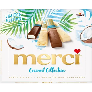Merci Coconut Collection – 1 x 250g – Kokos Schokoladen-Spezialitäten
