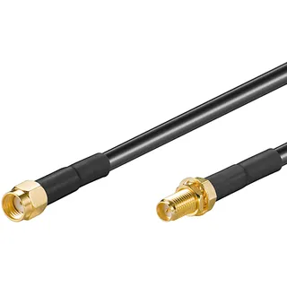 goobay WLAN-Antennenverlängerungskabel RP-SMA 2m,