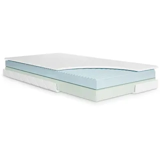 Julius Zöllner Zöllner Jugendmatratze Duosoft Junior – Hochwertige Juniormatratze, Atmungsaktiver Kaltschaum mit Wellenprofil, OEKO-TEX Standard 100, Made in Germany, Größe 90x200cm