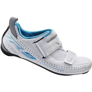 SHIMANO Damen Fahrradschuhe Triathlonschuhe SH-TR9 GR. 41 SPD-SL Klettverschl., Mehrfarbig, 41, ESHTR9NC410WW00