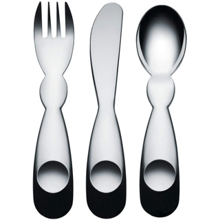 Alessi AM41S3 Kinderbesteckgarnitur, Silber