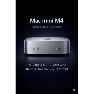 Apple Mac mini M4 2024 16 GB RAM 1 TB SSD 10-Core GPU CZ1CF-002000