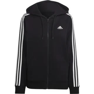 Adidas Essentials 3-Streifen French Terry Regular Kapuzenjacke Black / White M