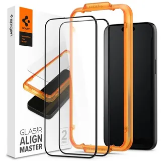 Glass tR AlignMaster 2 Pack - FC Black - iPhone 15 Plus