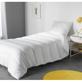 Dynamic24 Premium Allergiker Steppbett 140x200cm Mikrofaser Bettdecke Inlett Decke Zudecke - Weiß