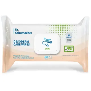 Dr. Schumacher Desoderm Care Wipes 80 Stück Feuchttücher Feuchtpflegetücher mit natürlichem Konservierungsmittel