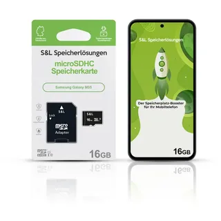 Tec-Expert microSD Karte S&L für Samsung Galaxy M35 Speicherkarte (16 GB, Class 10, microSDHC)