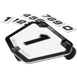 PUKY 9603 Number Plate white/black