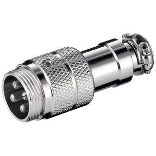 goobay Mikrofonstecker, 4 Pin - mit geschraubter Zugentlastung