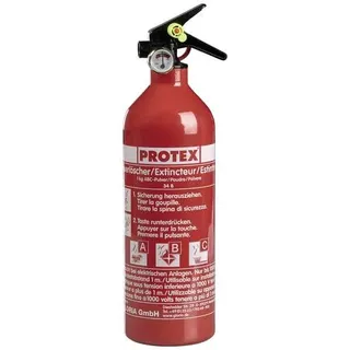 Protex PS1-X Pulverfeuerlöscher mit Manometer, fluorfrei 1kg Brandklasse: A, B, C Inhalt 1St.