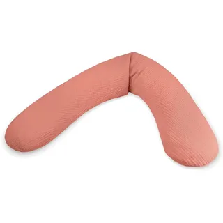 Theraline Stillkissen "Das Original" Polyester Hohlfaser Bezug 190 cm Farbe: 78 Jersey rot/orange