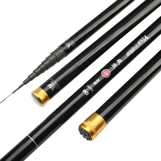 EATAN Carbon 8m 9m 10m 11m 12m 13m Power Hand Pole Angelrute Ultra Hard Super Light Teleskopstange Stick Ersatzspitze 06.05 (Size : 10m)...
