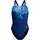 Placement Printed Leaderback Schwimmanzug Female Leade NVY/BLU