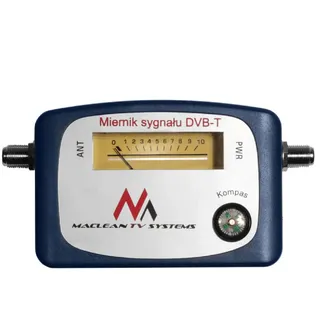 Maclean Brackets Maclean MCTV-627 DVB-T Signal Finder Digital Antenne Terrestrisch mit Kompass blau