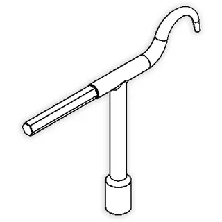 Hailo Professional Hailo Bedienschlüssel für Schachtabdeckung HS8 ECO