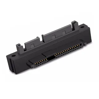 CY Adapter SAS SFF-8482 SAS 29 Pins zu SATA 22 Pins, Festplattenerweiterungsadapter, 90 Grad Winkel