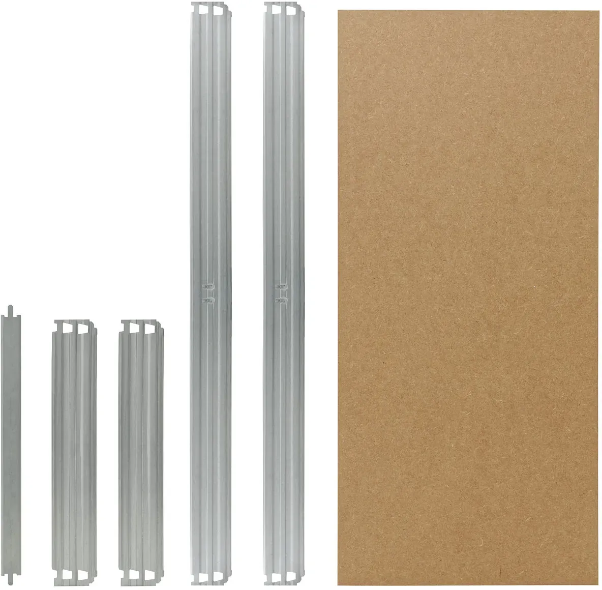 shelfplaza PRO 40x45 cm Fachboden-Set in verzinkt für PRO Schwerlastregale
