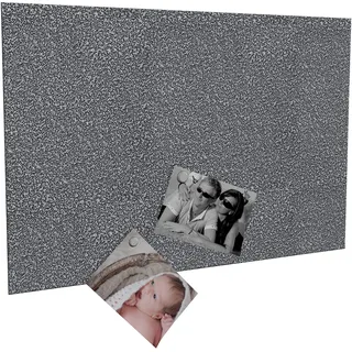 Magnettafel Magnetwand (verschiedene Größen und Farben) inklusive 10 Magnete - Made in Germany (40 x 60 cm, silber antik)