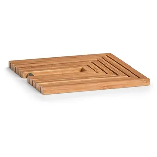 Zeller PRESENT SCHÖNER LEBEN. PRAKTISCH WOHNEN. Topfuntersetzer, Bambus, Natur, 19 x 19 x 1 cm, 4003368253015