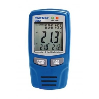 Peaktech 5180 Temperatur- und Luftfeuchtigkeits-Datenlogger -40.+70°C, 0-100% RH