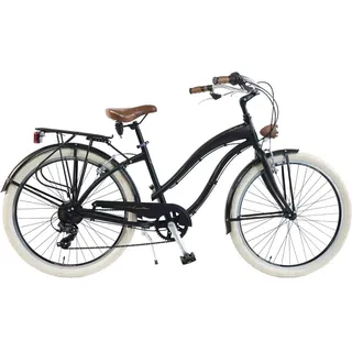 Via Veneto by Canellini Fahrrad Rad Citybike CTB Frau Vintage Retro American Cruiser Alluminium Schwarz