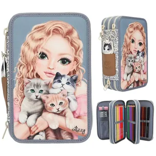 DEPESCHE TOPModel 3 Fach Federtasche CAT LOVE