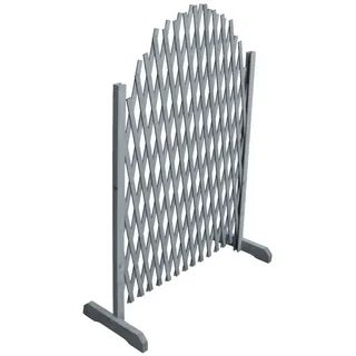 vidaXL Rankgitter Massivholz Tanne 1,8x1 m Grau