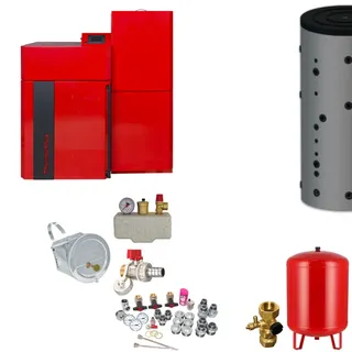ThermoFlux Pelletkessel | PellFlux Lambda 24 | 24 kW | Komplettset