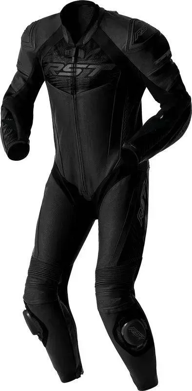 RST Tractech Evo D3O Motorrad Lederkombi - Schwarz - 4XL