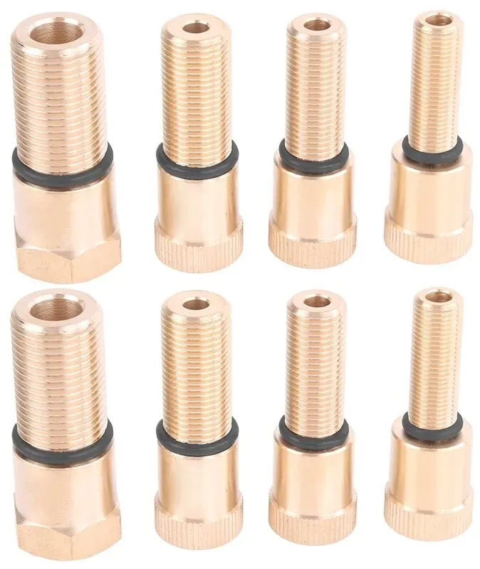 TECPO Adaptersatz für Kompressionstester M10, M12, M14, M18, 8-teilig