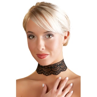 Halsband aus Spitze, schwarz, unisize