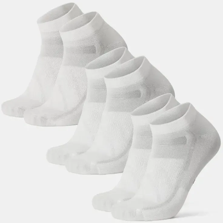 AERO FAHRRAD KURZSOCKEN - 3-Pack - Weiß | Weiß/Schwarz - 43-47