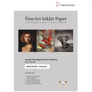Hahnemühle Hahnemuhle FineArt Tintenstrahldrucker-Pack, matt, strukturiert, 33 x 48,3 cm, 10 Blatt