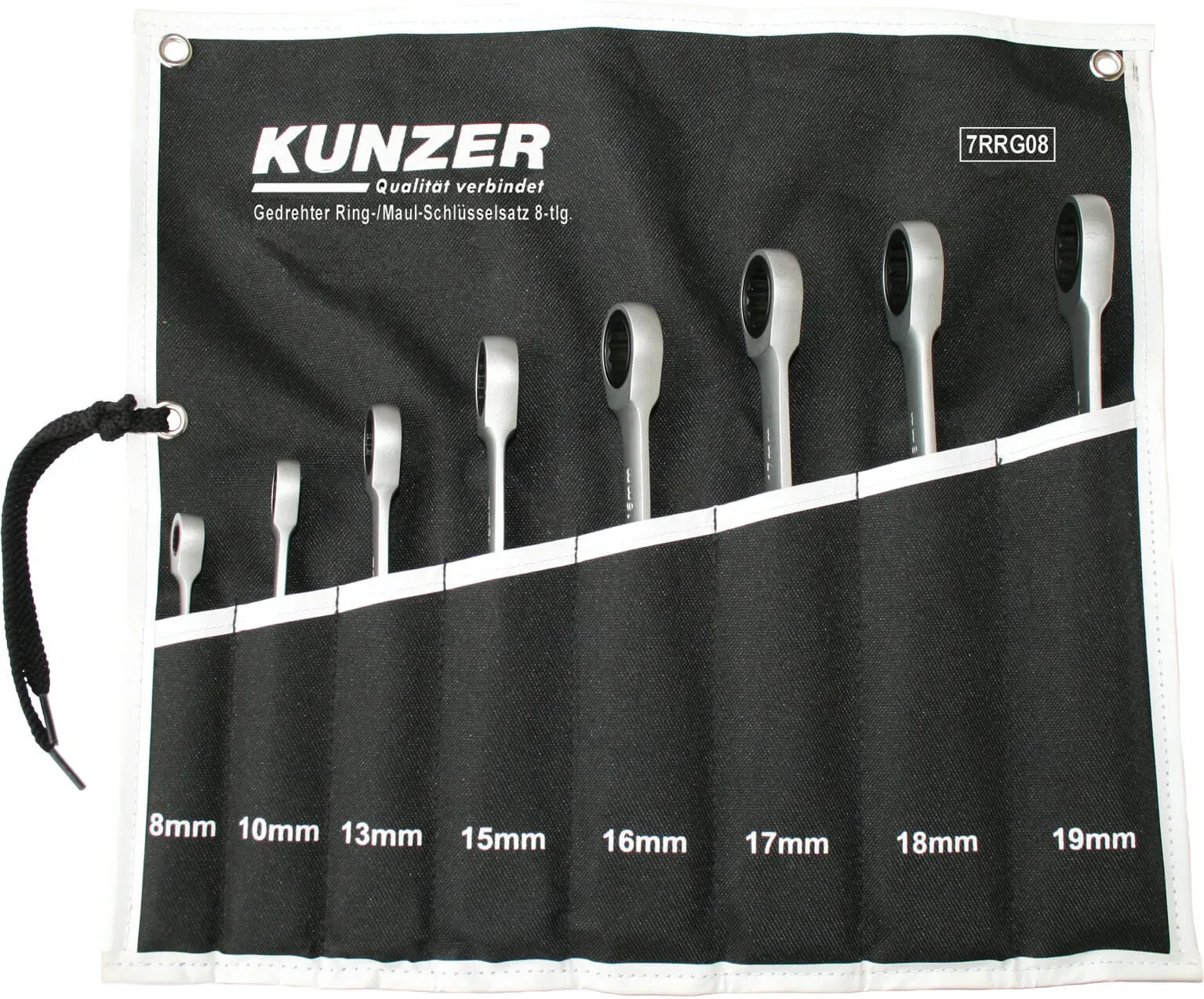 Kunzer Gedrehter Ring/Maul-Schlüsselsatz 8-tlg. 7RRG08
